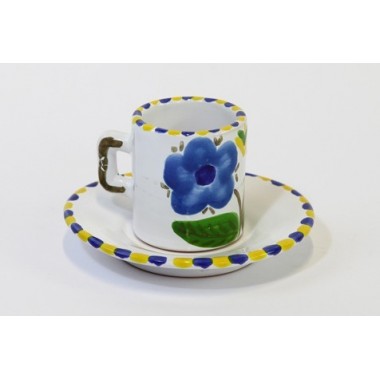 Tazzina caffè con Piattino Lampione Ceramiche De Simone Tazzina caffè con Piattino Lampione Ceramiche De Simone